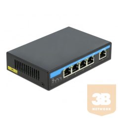   ADA Delock 87764 Gigabit Ethernet-kapcsoló 4 port PoE + 1 RJ45