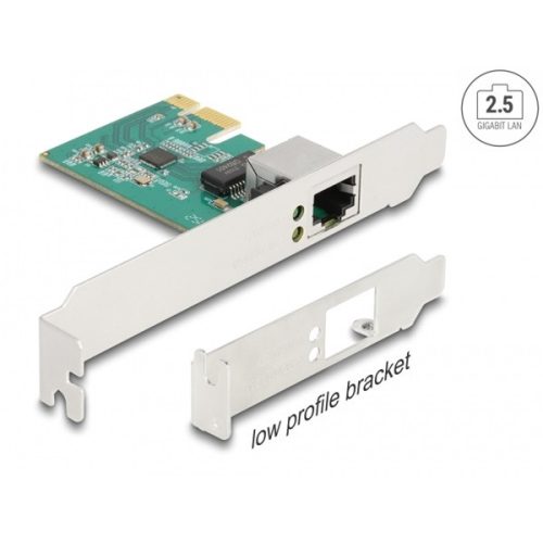 Delock Vezérlőkártya - 88100 (PCI Express kártya > 1 x 2,5 Gigabit LAN)