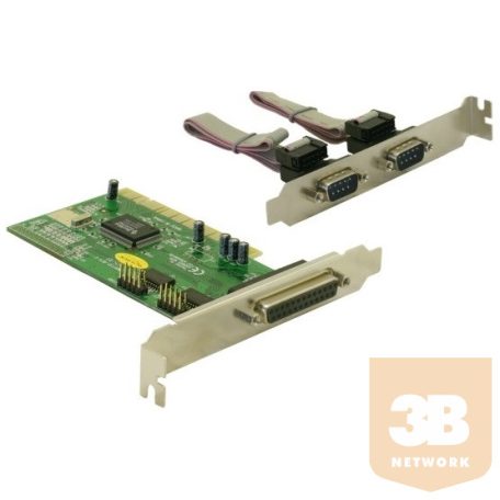 ADA Delock 89004 PCI kártya - 2 x soros 1 x párhuzamos