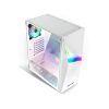 Spirit of Gamer Számítógépház - CLONE 4 White (fekete, ablakos, 8x12cm ventilátor, alsó táp,  ATX, 1xUSB3.0, 2xUSB2.0)