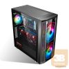 Spirit of Gamer Számítógépház - GHOST 5 RGB (fekete, ablakos, 2x20cm, 4x12cm ventilátor, ATX, mATX, 2xUSB3.0, 1xUSB2.0)