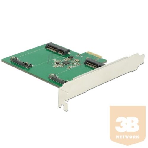 Delock Vezérlőkártya - 89479 (PCI Express -> 2 x mSATA)