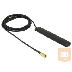   TUN Delock 89497 DAB+ DVB-T2 Antenna SMB Plug 20 dBi active omnidirectional black adhesive mounting