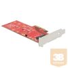 Delock Vezérlőkártya - 89577 (PCI Express x4 -> 1x NVMe M.2 SSD Low profile)