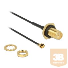   KAB Delock 89584 Antenna Cable RP-SMA Jack Bulkhead > MHF / U.FL-LP-068 Compatible Plug 100 mm 1.13 thread len