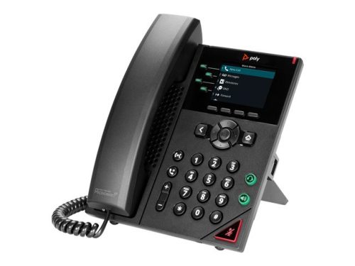 HP Poly VVX 250 4-Line IP Phone and PoE-enabled-WW