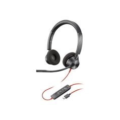   HP Poly Blackwire 3320 Stereo Microsoft Teams Certified USB-C Headset +USB-C/A Adapter
