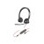 HP Poly Blackwire 3325 Stereo Microsoft Teams Certified USB-C Headset +3.5mm Plug +USB-C/A Adapter