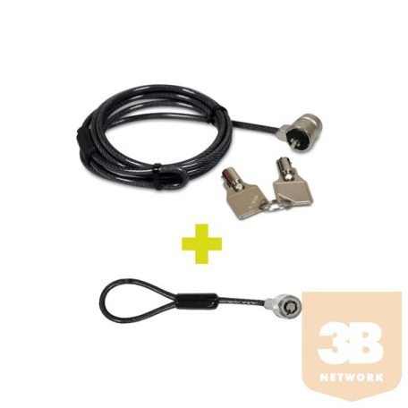PORT DESIGNS TWIN HEAD KEYED SECURITY CABLE