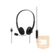 PORT DESIGNS OFFICE USB STEREO HEADSET WITH MICROPHONE