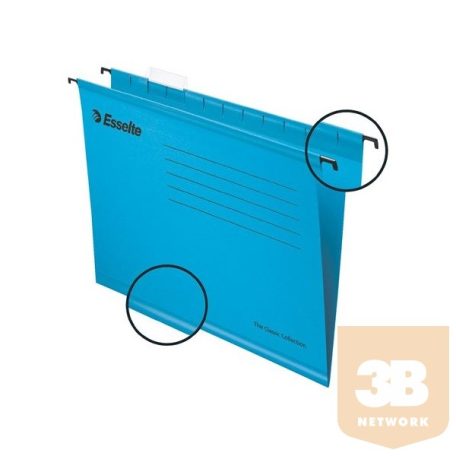 ESSELTE Függőmappa, újrahasznosított karton, A4,"Classic", kék