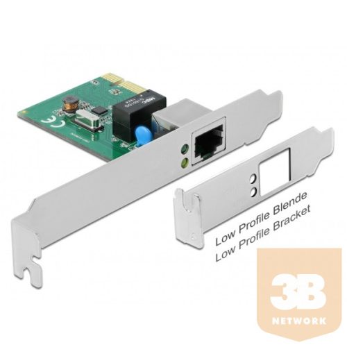 DELOCK PCI-E x1 Vezetékes hálózati Adapter, 1x Gigabit LAN RTL8111