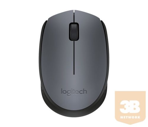 Logitech Egér - B170 (Vezeték nélküli, 3 gomb, 2,4 GHz, fekete)