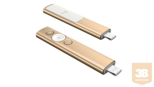 Logitech Spotlight(TM) Presentation Remote-2.4GHZ/BT-EMEA-GOLD LOGI