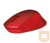 Mouse Logitech M330 Silent Plus - Piros