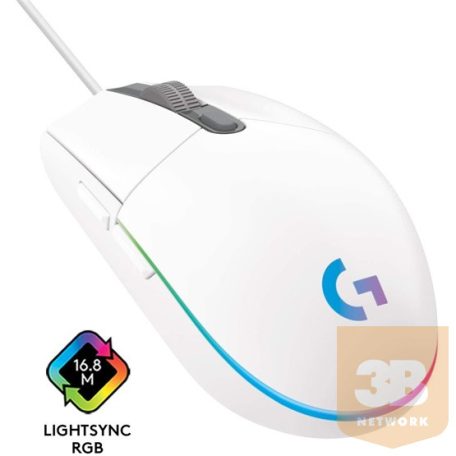 Mouse Logitech G203 LIGHTSYNC - Fehér