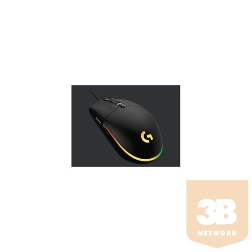 LOGITECH Egér - G102 Lightsync Vezetékes Gaming, Fekete