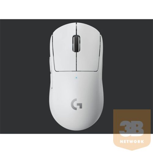 Logitech egér -  Pro X Superlight (Vezeték nélküli, Optikai, Gaming, USB, 5 gombos, 25600 DPI, fehér)