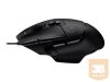 LOGITECH Egér - G502 X Lightsync RGB Vezetékes Gaming, Fekete