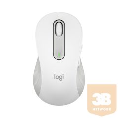   LOGITECH Egér - M560 Signature Vezeték Nélküli Optikai (Large) balkezes, Piszkosfehér