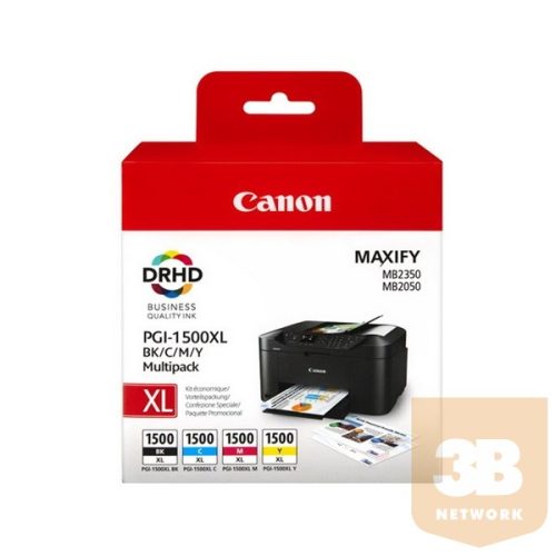 CANON Patron 1500XL, Multipack, MAXIFY MB2050/MB2350