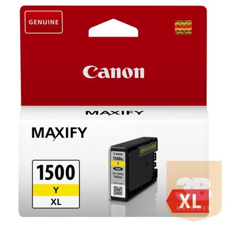 CANON Patron 1500XL, Sárga, MAXIFY MB2050/MB2350, 12ml, 935 oldal