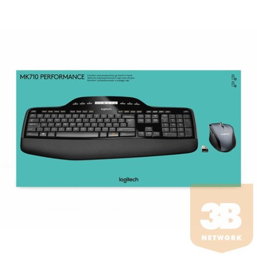 LOGITECH Billentyűzet + egér - MK710 Vezeték Nélküli Combo, US