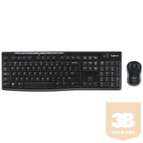 LOGITECH Vezeték Nélküli billentyűzet + egér DESKTOP MK270 UK