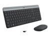 LOGITECH Slim Wireless Combo MK470 Keyboard and mouse set wireless 2.4 GHz Nordic graphite (PAN)