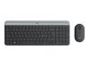 LOGITECH Slim Wireless Combo MK470 Keyboard and mouse set wireless 2.4 GHz Nordic graphite (PAN)