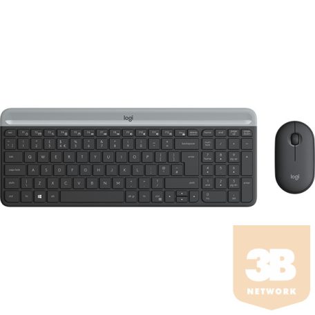 Logitech MK470 Wireless Keyboard and Mouse Combo, Graphite, US