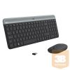 Logitech MK470 Wireless Keyboard and Mouse Combo, Graphite, US