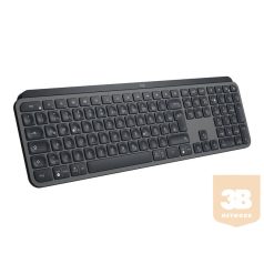   LOGITECH MX Keys Plus Advanced Wireless Illuminated Keyboard with Palm Rest GRAPHITE US INTL qwerty Repose poignets