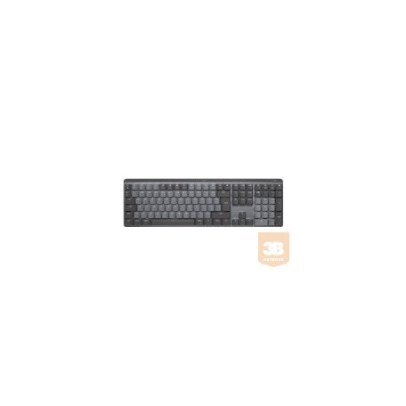 LOGITECH MX Mechanical Wireless Illuminated Performance Keyboard - GRAPHITE - (US) INTL - 2.4GHZ/BT - N/A - EMEA - CLICKY