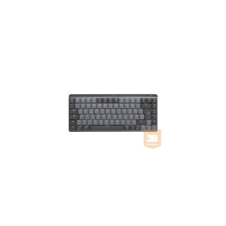 LOGITECH MX Mechanical Mini Minimalist Wireless Illuminated Keyboard - GRAPHITE - (DE) - 2.4GHZ/BT - N/A - CENTRAL - LINEAR
