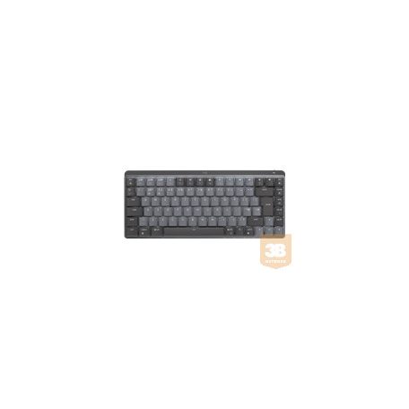 LOGITECH MX Mechanical Mini Minimalist Wireless Illuminated Keyboard - GRAPHITE - (UK) - 2.4GHZ/BT - N/A - EMEA - TACTILE