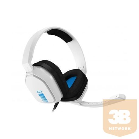 LOGITECH Fejhallgató 2.0 - ASTRO A10 Gaming Vezetékes Mikrofon, Fehér (PC, PS4, PS5)