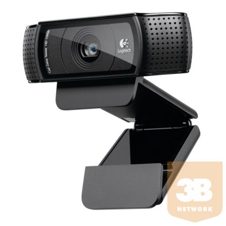 Logitech Webkamera - C920  (1920x1080 képpont, mikrofon Full HD, Carl Zeiss objektív, fekete)