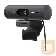   LOGITECH Webkamera - BRIO 500 HD 1080p Mikrofon, Grafitszürke