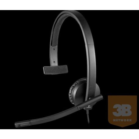 HDS Logitech H570e Mono Headset - Fekete