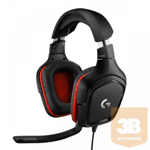 Logitech Gaming Headset G332 Symmetra - Black/Red - 3.5 MM, Leatherette