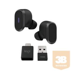   LOGITECH Füllhallgató - Zone True Wireless Earbuds, Zajszűrős, Grafitszürke