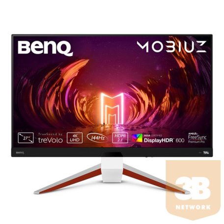 BenQ Monitor 27" - EX2710U (IPS, 16:9, 3840x2160, 1ms, 300cd/m2, 90% DCI-P3, 2xHDMI, DP, Freesync, 144Hz)