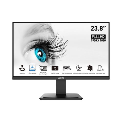 MSI Monitor Business PRO MP2412 23,8" FHD, 1920x1080, IPS, 100Hz, 4000:1 CR, 300cd/m2, 1ms, HDMI,  DP, Black