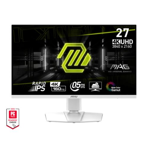 MSI Monitor GAMING MAG 274URFW 27" Rapid IPS UHD 3840x2160, 16:9, 1000:1, 160Hz, 0,5ms, 2x HDMI, DP, USB-C, White