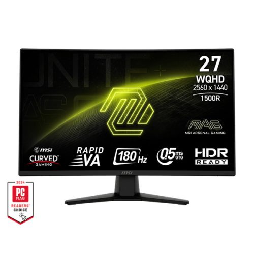 MSI Monitor GAMING MAG 274CQF 27" Rapid VA WQHD 2560x1440 16:9 5000:1 180Hz 0,5ms 2x HDMI, DP, Black