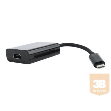 GEMBIRD A-CM-HDMIF-01 Gembird USB-C és HDMI adapter, fekete