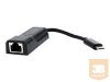 GEMBIRD A-CM-LAN-01 Gembird USB-C Gigabit hálózati adapter, fekete