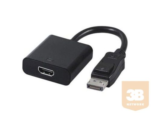 Gembird Displayport male to HDMI female adapter, 10cm, black