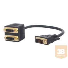   GEMBIRD A-DVI-2DVI-01 Gembird DVI-D male to dual DVI female adapter/splitter, 0.3m, black